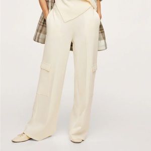 MANGO Wide leg cargo pants